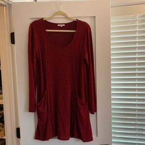 Z supply tunic/dress size large red